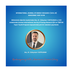 International Journal of Energy Research (SSCI, Q1) Dergisinde Yeni Yayın 